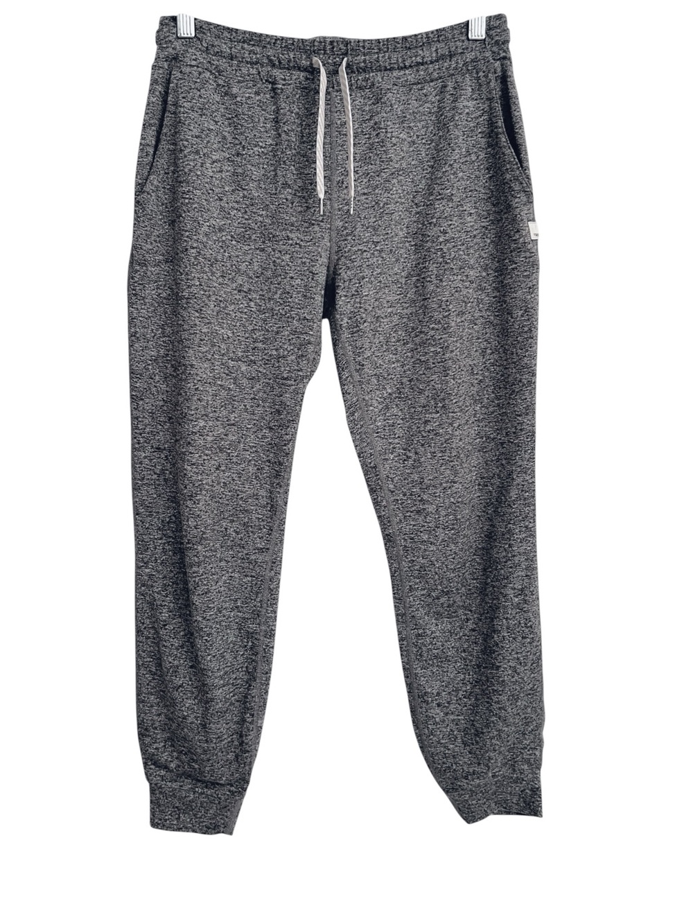 Vuori Performance Joggers Gray Knit Relaxed Fit Cropped Length Extra Small - Picture 3 of 6